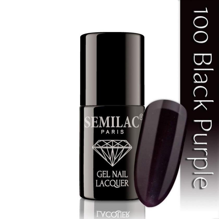 100 uv hybrid semilac black purple 7ml