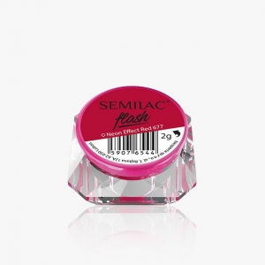 semilac flash neon effect red 677