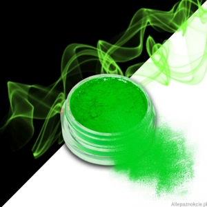smoke nails pigment do efektu dymu green 02